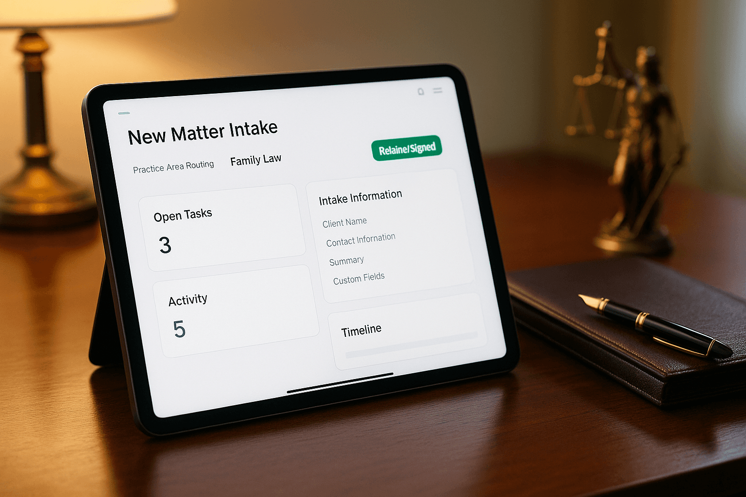 Law Firm Intake Automation: Routing, Retainers, and Billing Without the Two-Day Delay